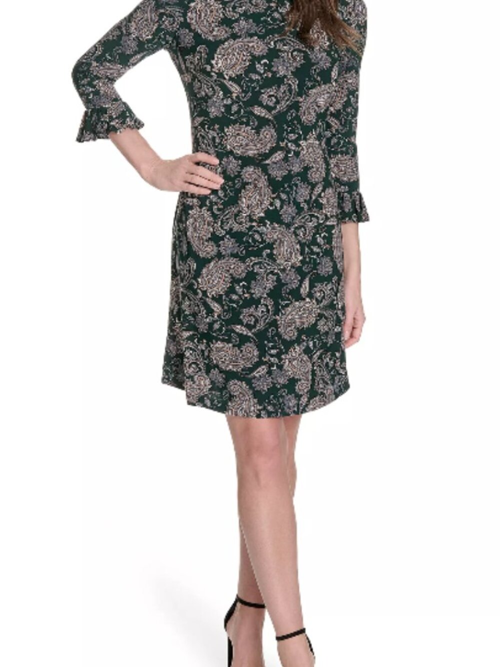 Tommy Hilfiger Women's 3/4-Sleeve Jersey Shift Dress